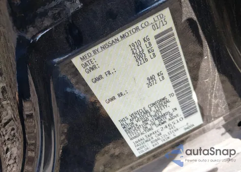 2015 Nissan Altima 2.5 Sv из США, поврежденный, VIN 1N4AL3AP4FC246510